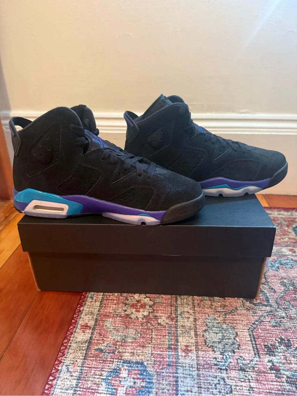 Air Jordan 6 Retro Aqua GS 5Y – Like New + Original Box